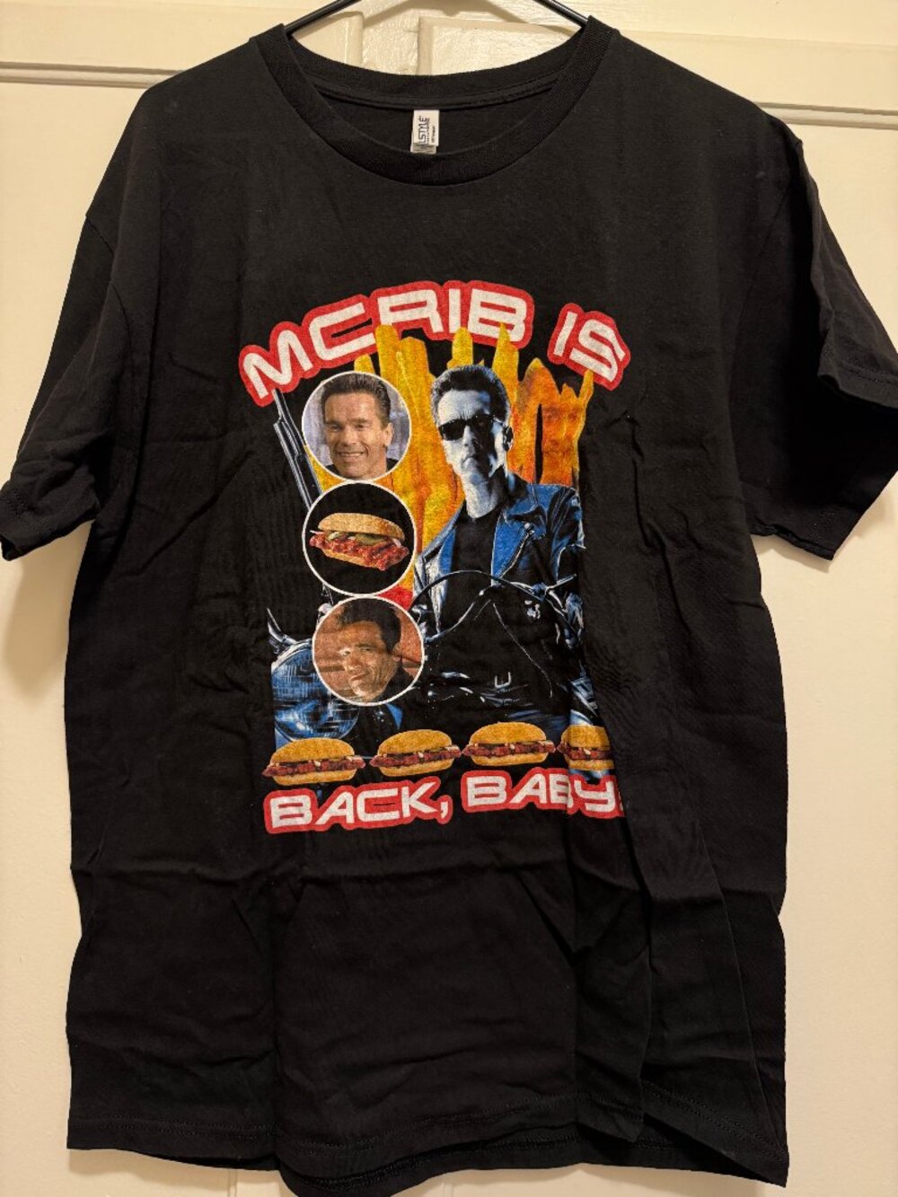 Methsyndicate Terminator McDonalds McRib Parody Alstyle Size L